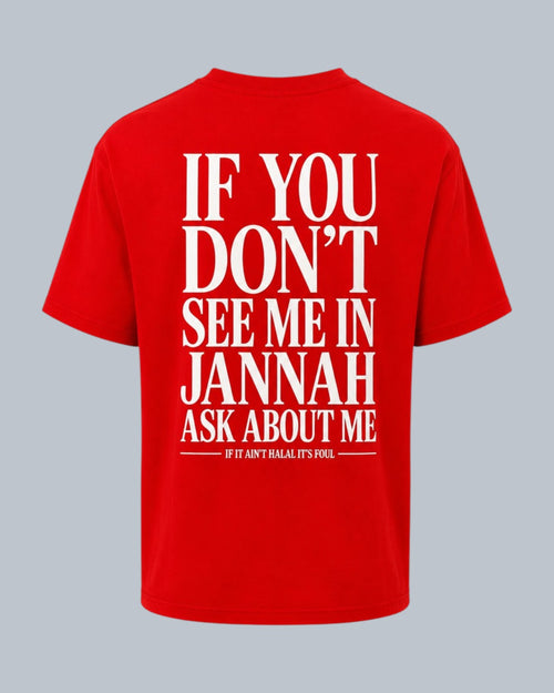 ٨:٣٣ ٨:٣٣ Jannah Witness Tee Ahmar (Red)