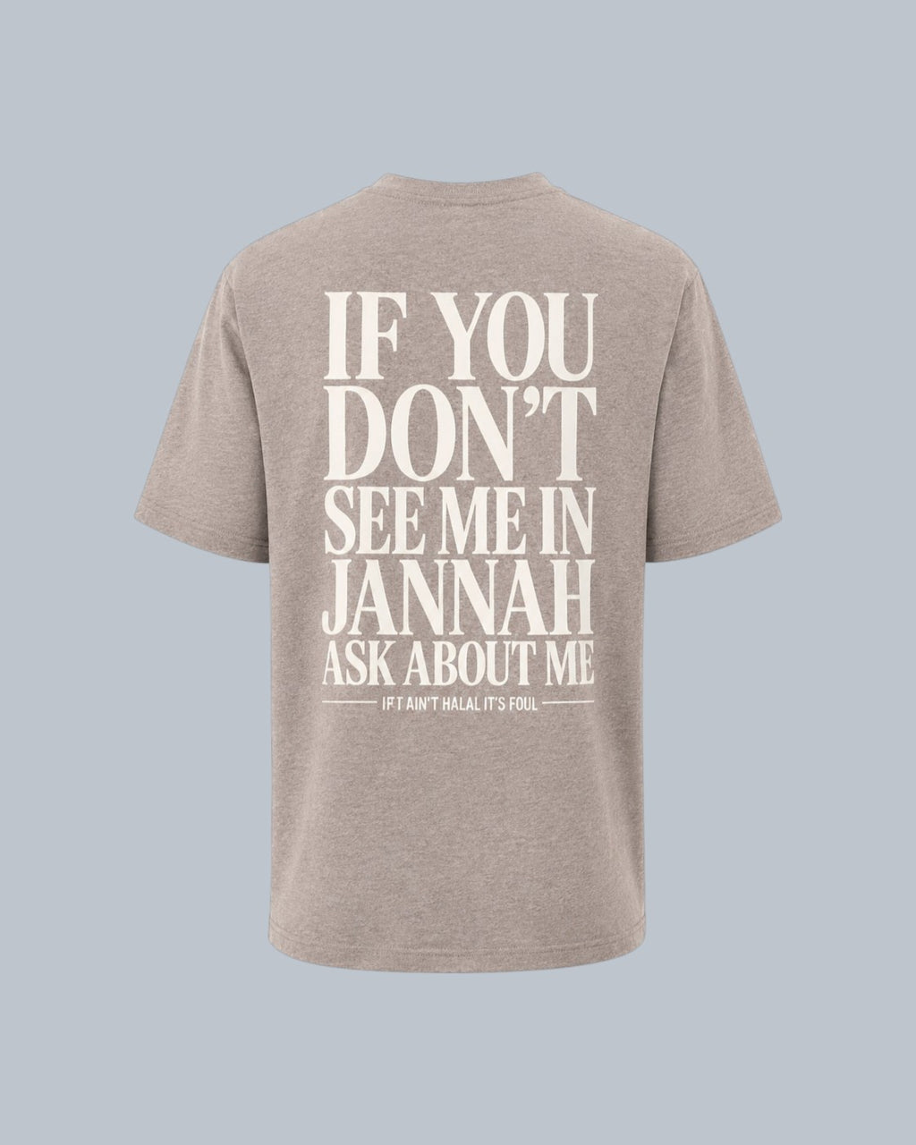 ٨:٣٣ ٨:٣٣ Jannah Witness Tee Ḥajarī (Stone)
