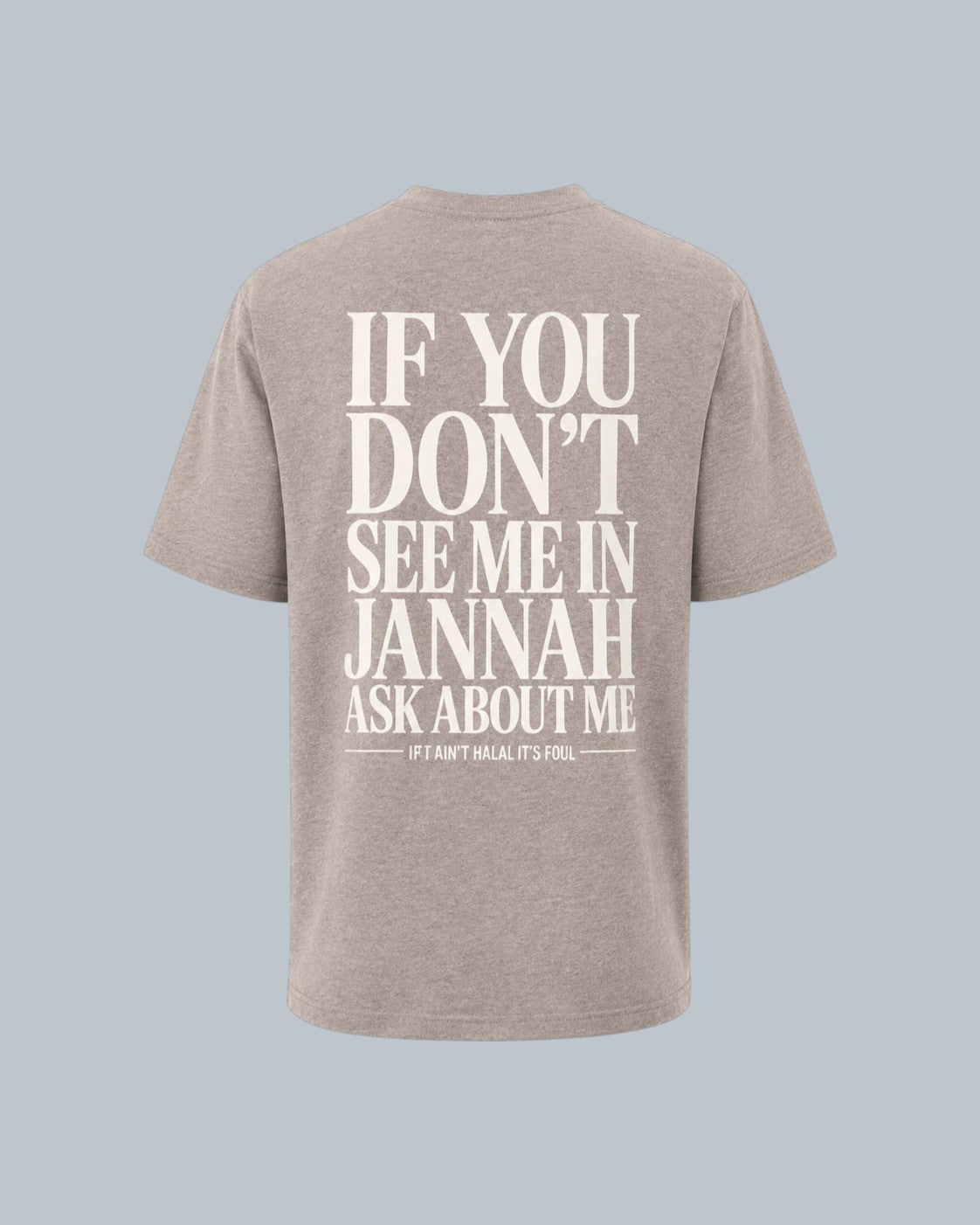 ٨:٣٣ ٨:٣٣ Jannah Witness Tee Ḥajarī (Stone)