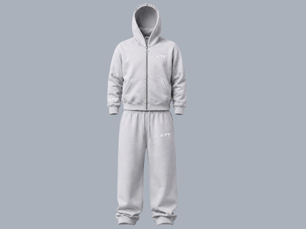 ٨:٣٣ FULL ZIP HOODIE Ramadi (Grey)