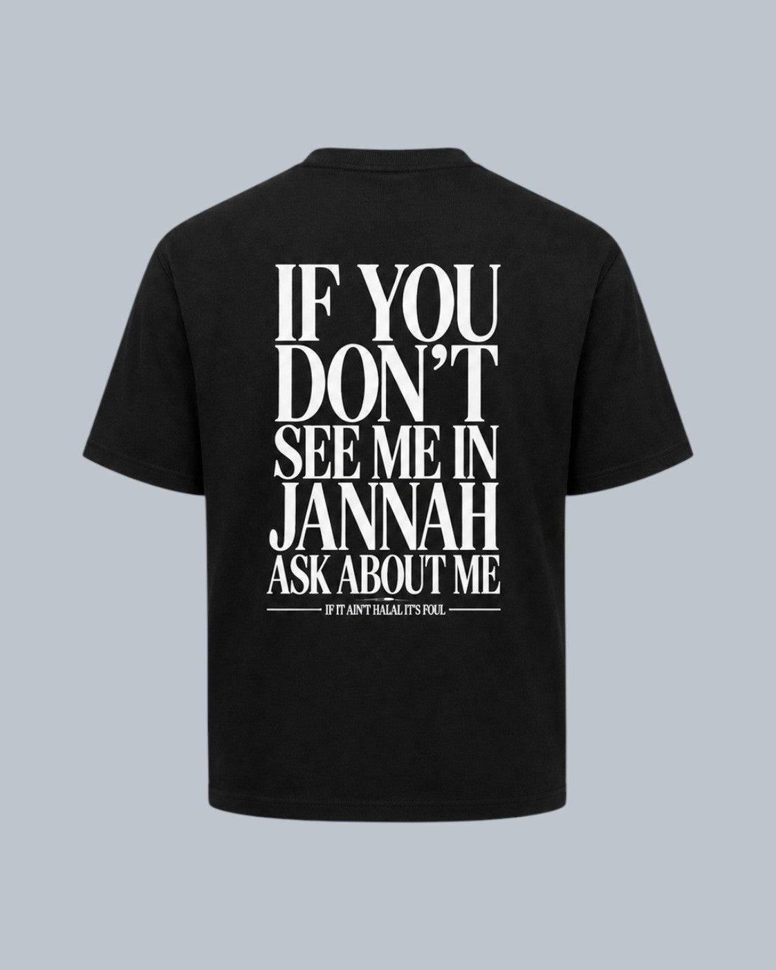 ٨:٣٣ ٨:٣٣ Jannah Ruju Tee Aswad (Black)