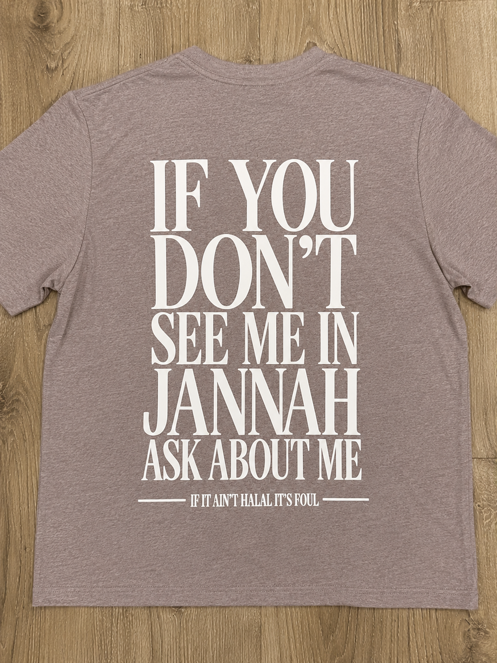 ٨:٣٣ ٨:٣٣ Jannah Witness Tee Ḥajarī (Stone)
