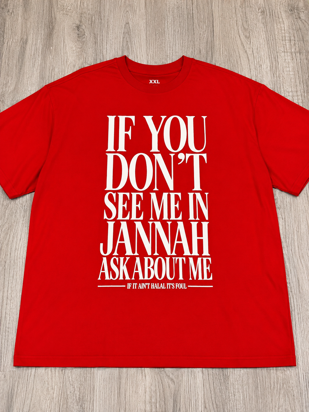 ٨:٣٣ ٨:٣٣ Jannah Witness Tee Ahmar (Red)