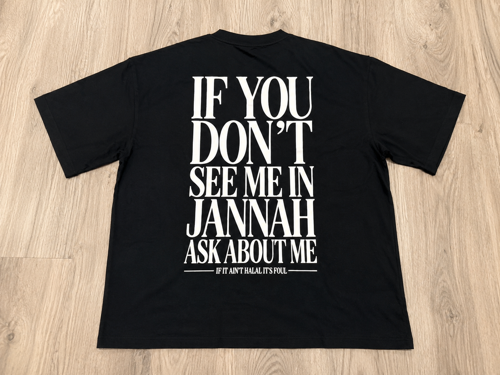 ٨:٣٣ ٨:٣٣ Jannah Witness Tee Aswad (Black)